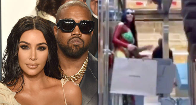 Kanye West Left Kim Kardashian In A Elevator Struggling With Their Shopping Bags, And The Internet Is Going Crazy