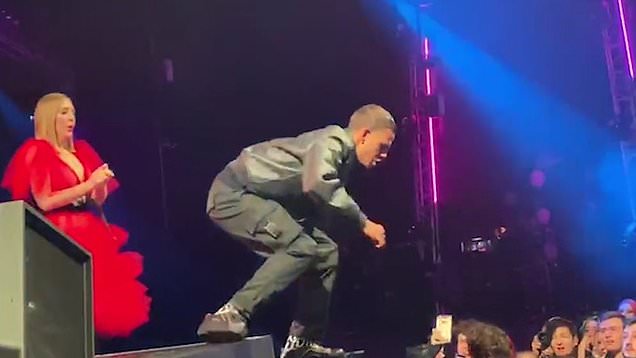 Shocking Scenes: Rapper Slowthai Fights the Crowd At the NME Awards After Sexually Harassing Presenter Katherine Ryan On Stage