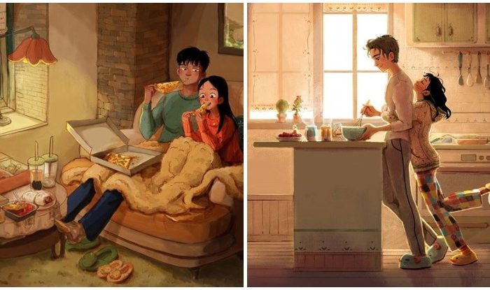 An Artist From New Zeland Captured All The Little Loving Things Most Couples Do