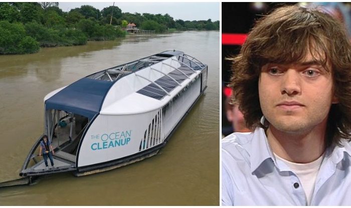 Young Genius Who Promised To Clean The Ocean Just Created Solar-Powered Barges That Clean Rivers
