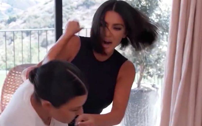 Kim Kardashian And Kourtney Kardashian Get Into Physical Confrontation And Left Fans Shocked