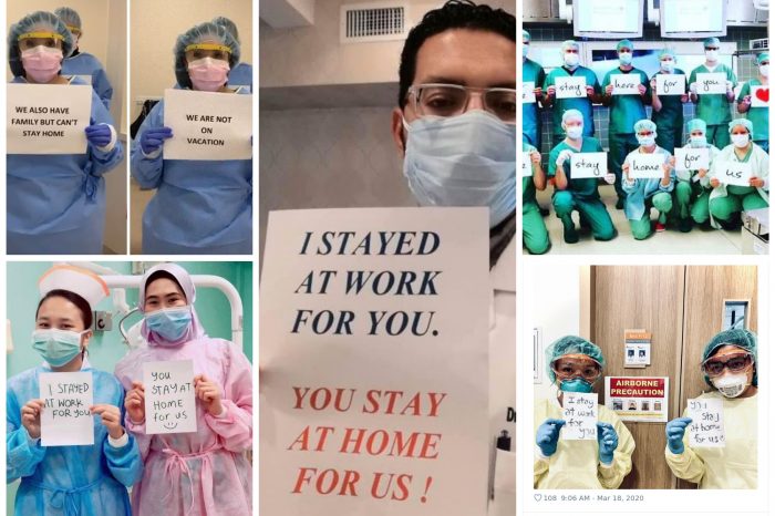 “I Stayed At Work For You, You Stay At Home For Us!”  Doctors And Nurses From All Around The Globe Sent Heartbreaking Message