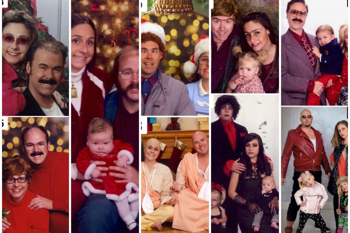 Family Makes Goofy Christmas Cards for 17 Years And They Are Awesome