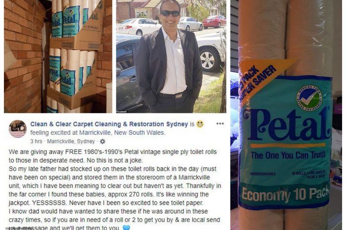 Man Discovers Hundreds Of 80’s Toilet Paper Rolls In Father’s Storage And Got Popular Over Night