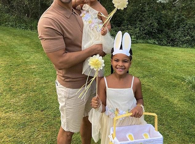 Rochelle Humes reveals she is expecting her third child with husband Marvin as she shares adorable Easter snap