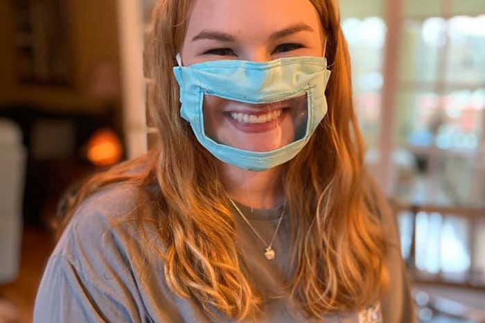 Ashley Lawrence Makes Face Masks For The Deaf And Hard Of Hearing