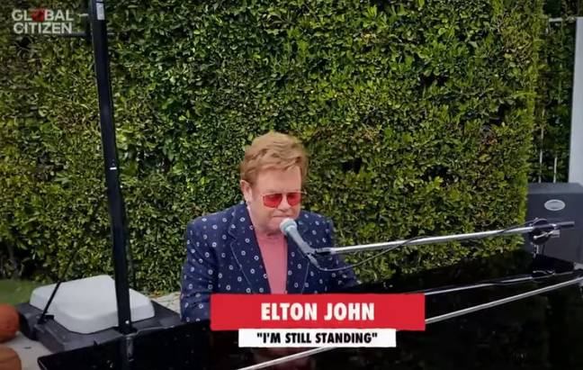 Sir Elton John Performs I'm Still Standing In His Garden For One World Coronavirus Concert