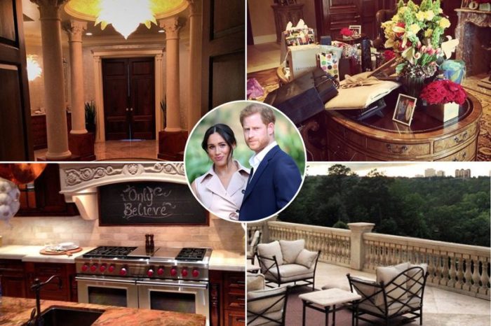 Pure luxury! Take a look at Meghan Markle & Prince Harry's glitzy LA home with crystal chandeliers and hot tub