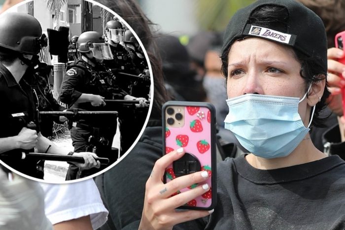 Singer Halsey was shot by two bullets and shrapnel during George Floyd protest without provocation!