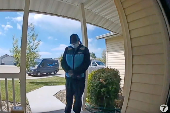 Faith In Humanity Restored: Doorbell Video Captures Amazon Delivery Driver Outside Home Praying for Baby at Risk of COVID-19