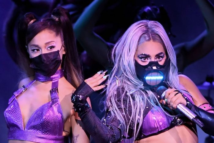 Lady Gaga And Ariana Grande Wear Face Masks During Their Performance At The MTV VMAs