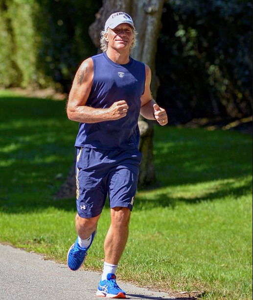 Jon Bon Jovi, 58, Shows Off His Muscular Physique As He Works Up A ...