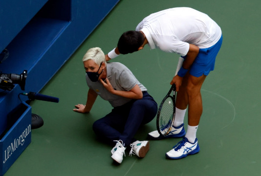 Novak Djokovic Get DISQUALIFIED From US Open After Hitting Judge With A Ball
